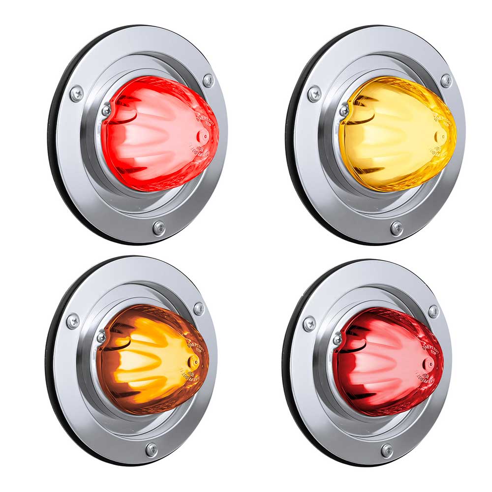 GloLight 9 LED Dual Function Watermelon with SS Bezel Sleeper Bunk Kit
