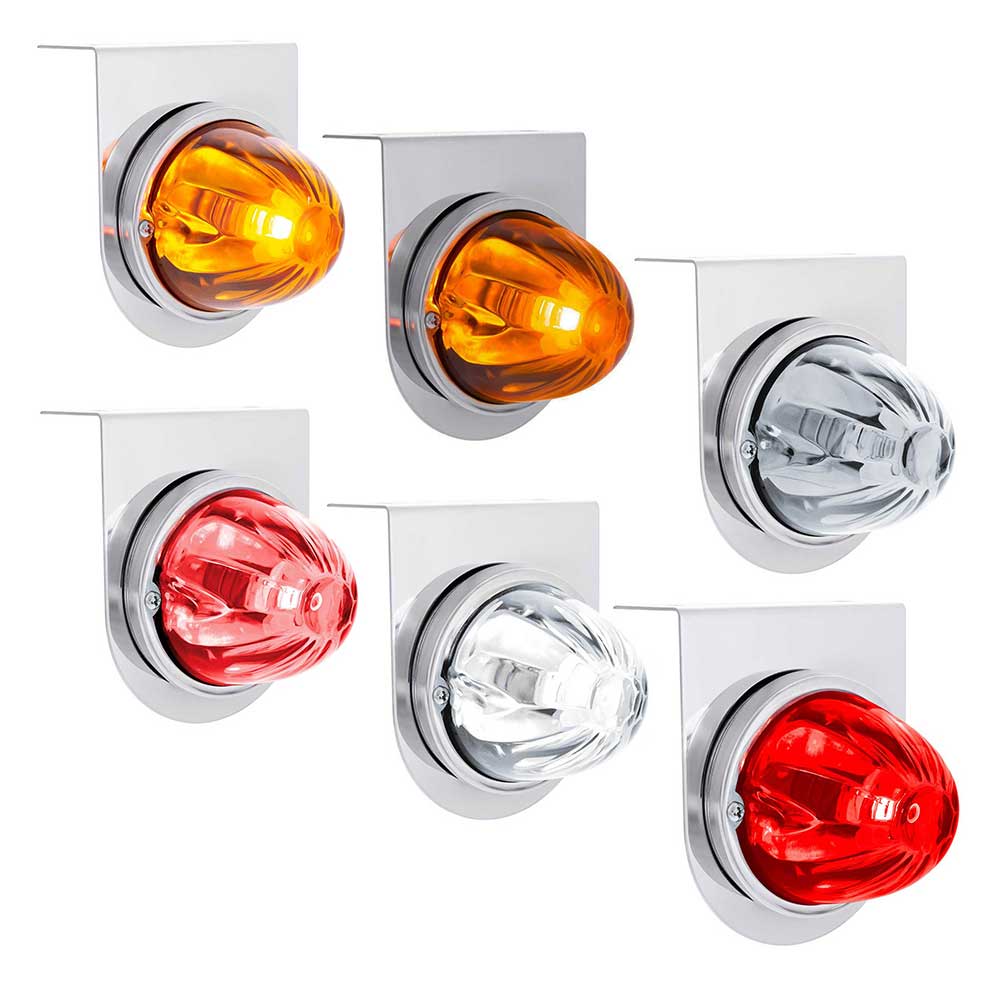 UltraBurst Glass Watermelon Light With Stainless Steel Light Bracket Kit