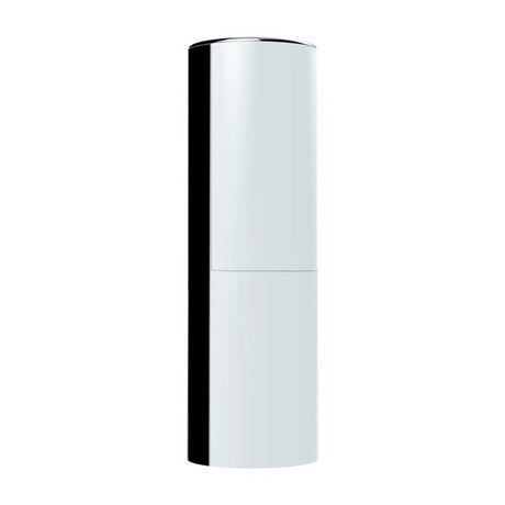 Close-up of 33mm X 6-1/2" chrome tall cylinder thread-on nut cover - 10 Pk