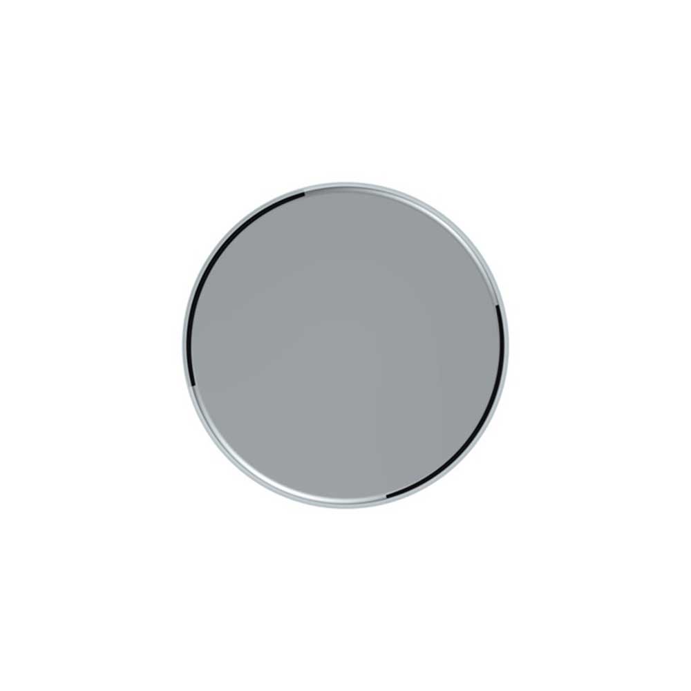33mm x 6-1/2" Chrome Tall Cylinder Thread-On Nut Cover - 10 PK