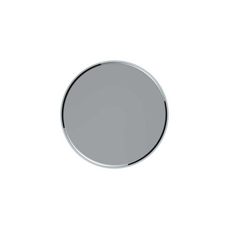 33mm X 6-1/2" chrome tall cylinder thread-on nut cover - 10 Pk from another angle