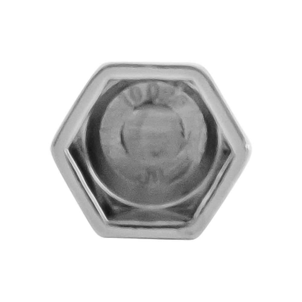 7/16" x 5/8" Chrome Acorn Push-On Nut Covers - 50 Pk