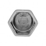 7/16" x 5/8" Chrome Acorn Push-On Nut Covers - 50 Pk