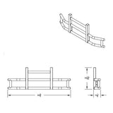 HighwayShield I25 SS Grille Guard, Bracket Kit for 2018+ Volvo VNL