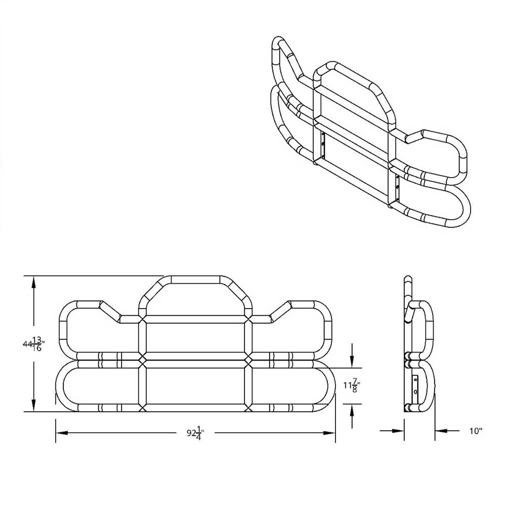 HighwayShield I95 SS Grille Guard, Bracket Kit for International LT, Prostar