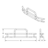 HighwayShield I10 SS Grille Guard, Bracket Kit for 2018+ Volvo VNL