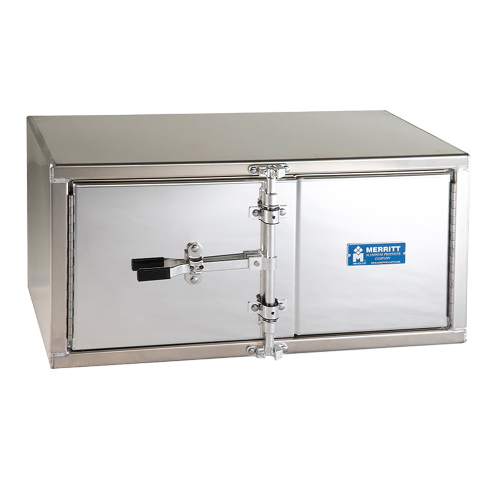 60"L x 24"D x 24"H Smooth Aluminum Cam Lock Toolbox