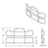PB 579, KW T680 HighwayShield I95 Radar SS Grille Guard with Bracket Kit