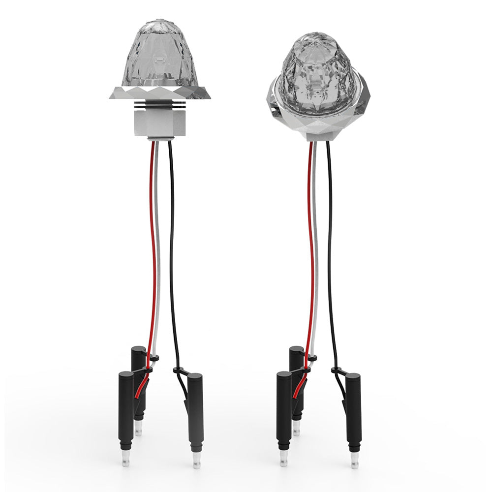 Mid Size Hero Watermelon Jewel Light with Clear Lens and White LEDs
