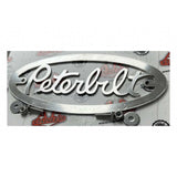 Peterbilt Stainless Steel Oval Logo Cutout with Lines