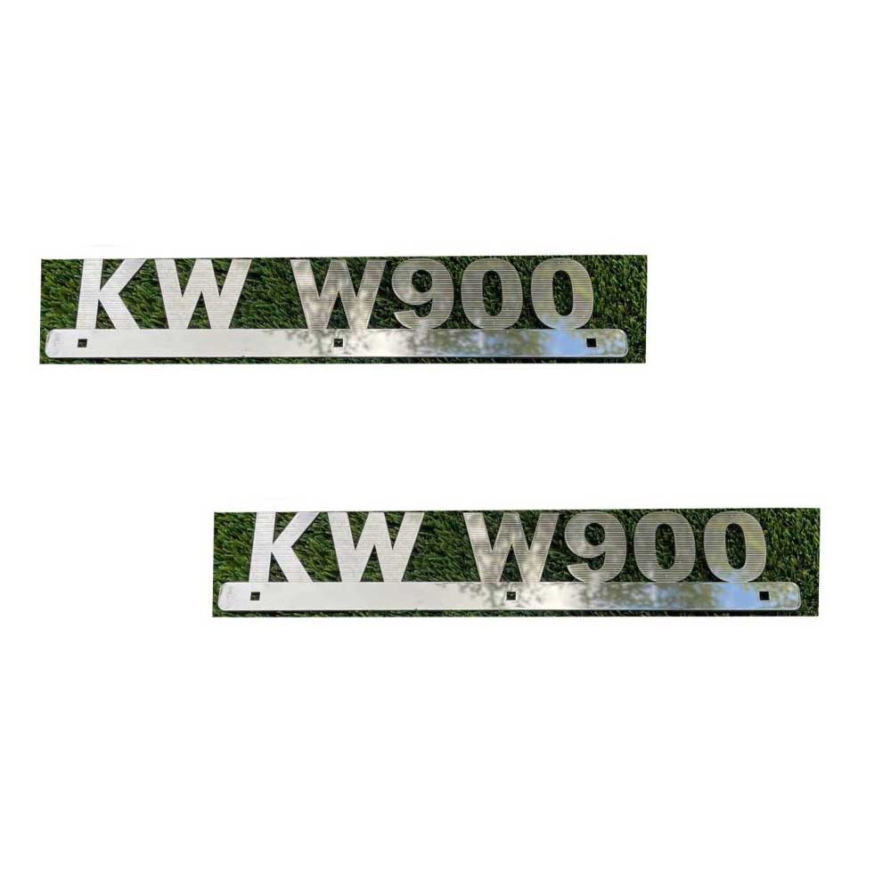 Kenworth W900 Stainless Steel Side Logo, Pair