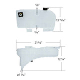 PB 365, 367, 382, 389, KW W900, T660, T800 Pressurized Coolant Reservoir with Sensor