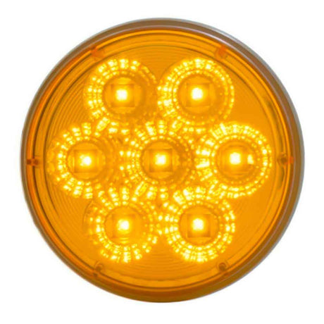 4" Amber 7 LED reflector turn signal light
