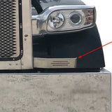 Peterbilt 379 Stainless Blinker Bar with Three Lines with Lights