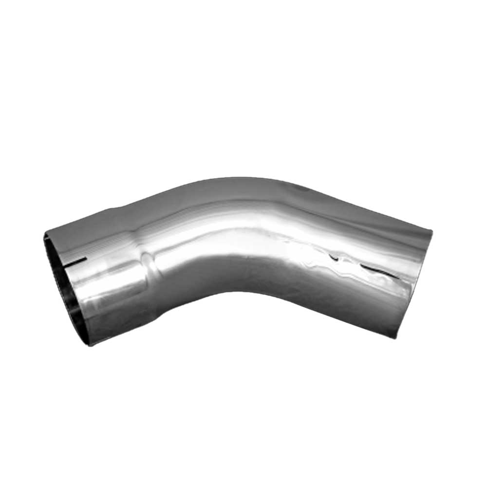 5"ID/OD x 8" 45 Degree Chrome Elbow