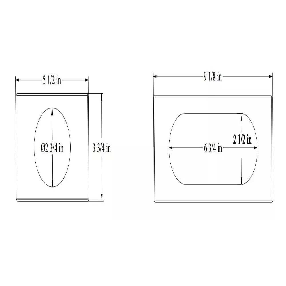 Oval Tail Light Box with Integrated Side Marker