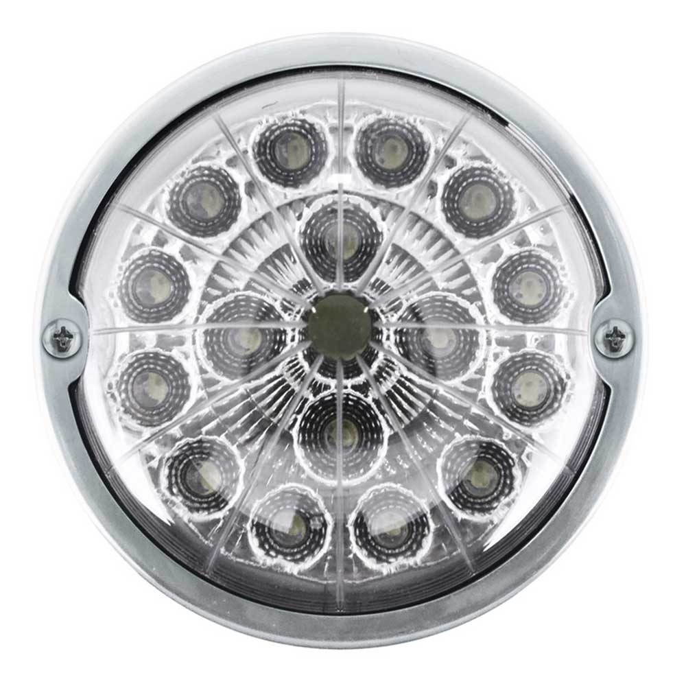 Double Fury 17 LED Dual Function Watermelon Torpedo Cab Light w/ Clear Lens