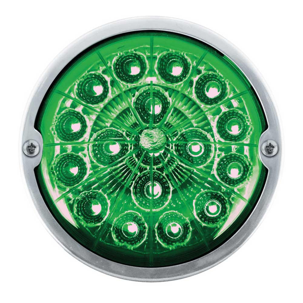 Double Fury 17 LED Dual Function Watermelon Torpedo Cab Light w/ Clear Lens