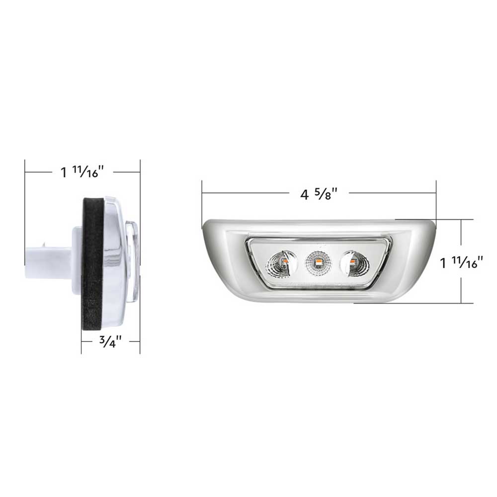 Double Fury Cab 3 LED for 2012-2021 Peterbilt 579, 2013-2021 Kenworth T680
