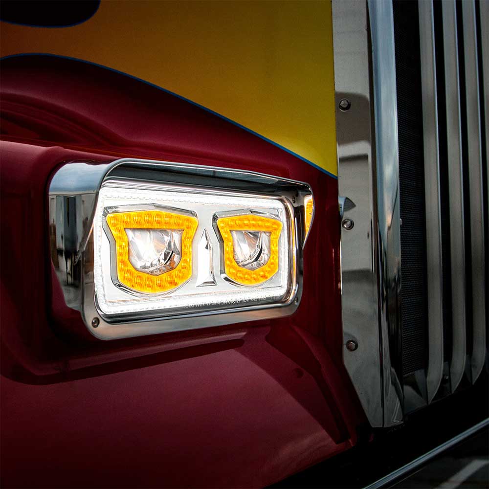 High Power LED Headlight with Turn Signal, Position LED Light