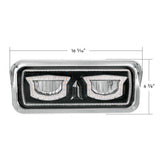 High Power LED Black Inner Housing Headlight w/ Turn Signal, Position Light