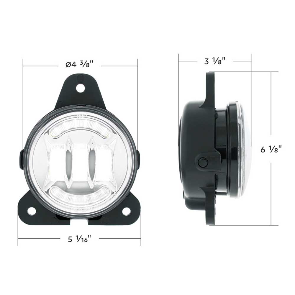 6 LED Volvo VNR 2018-2024 Competition Series Projector Fog Light