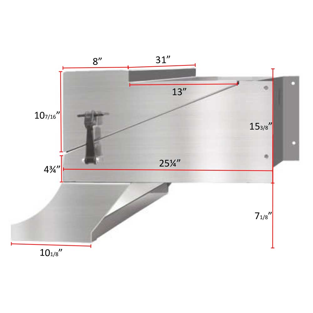 31" Freightliner Classic 1991-2009 Stainless Steel Battery Box with Steps