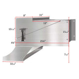31" Freightliner Classic 1991-2009 Stainless Steel Battery Box with Steps