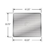 Peterbilt 379, 357, 377, 378, 385 1/4" Circle Triple Diamond Punched Grille Insert