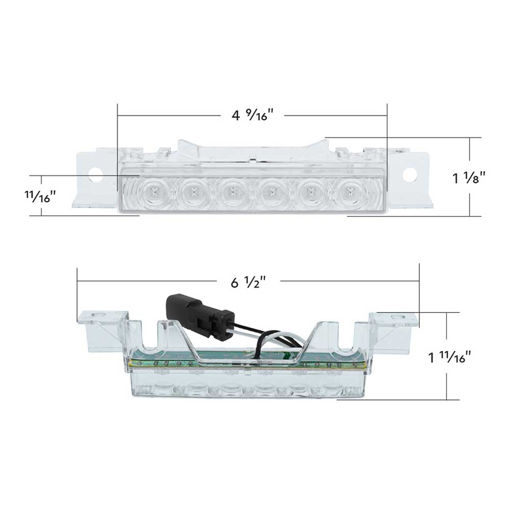 Volvo VNL Visor 6  LED Competition Series