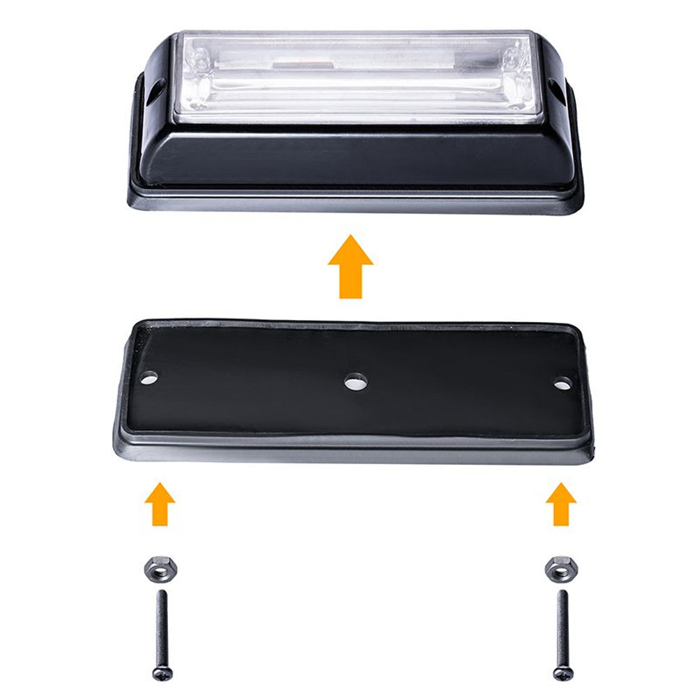 Low Profile Red Flush Mount LED Warning Light