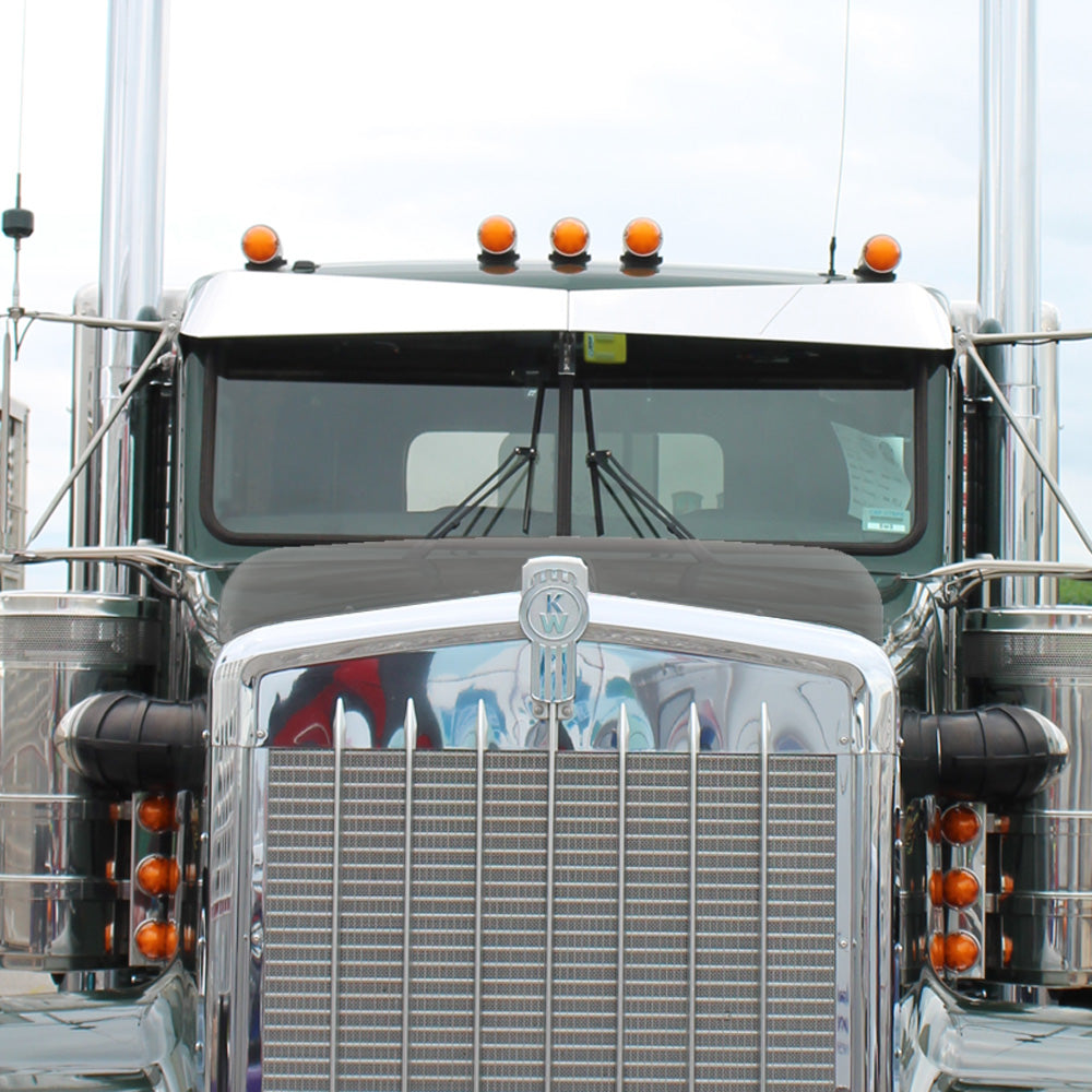 Kenworth W900L Smoke Acrylic Bug Shield