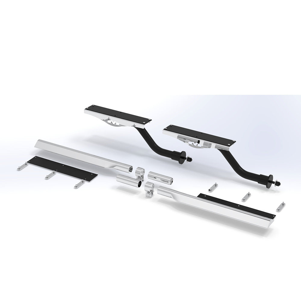29" Half Fenders Mount Swivel Stainless Steel Kit