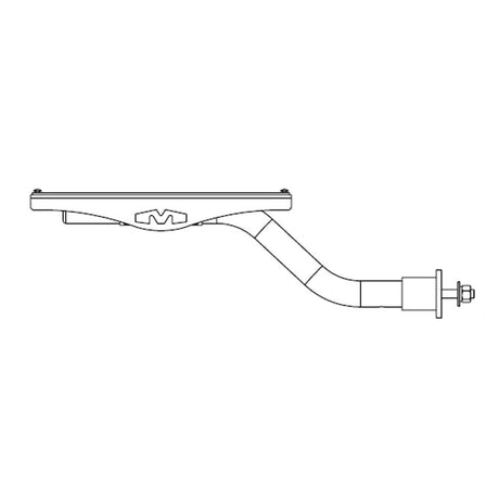 29" Half fenders mount swivel stainless steel kit, close-up