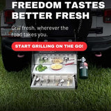 Grillhaul Semi-Truck Portable Propane Polished Aluminum Grill