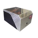 Grillhaul Semi-Truck Portable Propane Black Grill with Diamond Cover