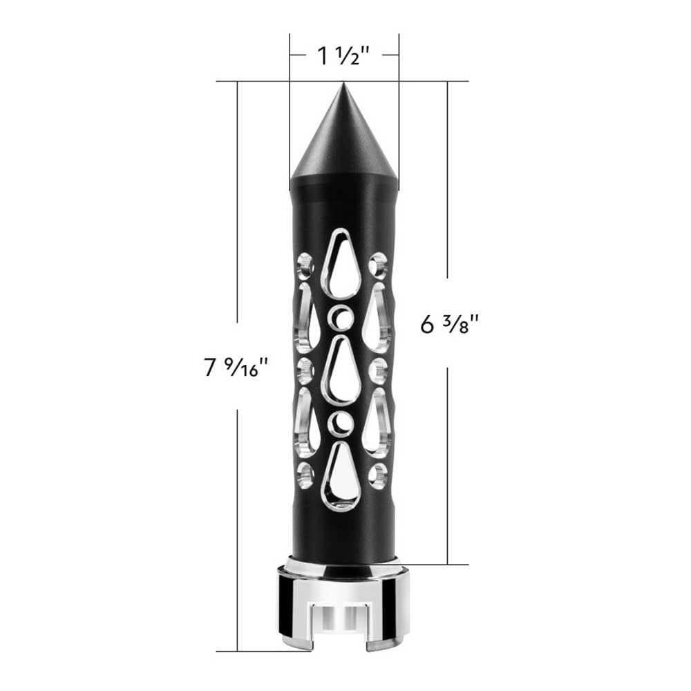 Black Brooklyn Shifter Knob with 13/15/18 Speed Adapter