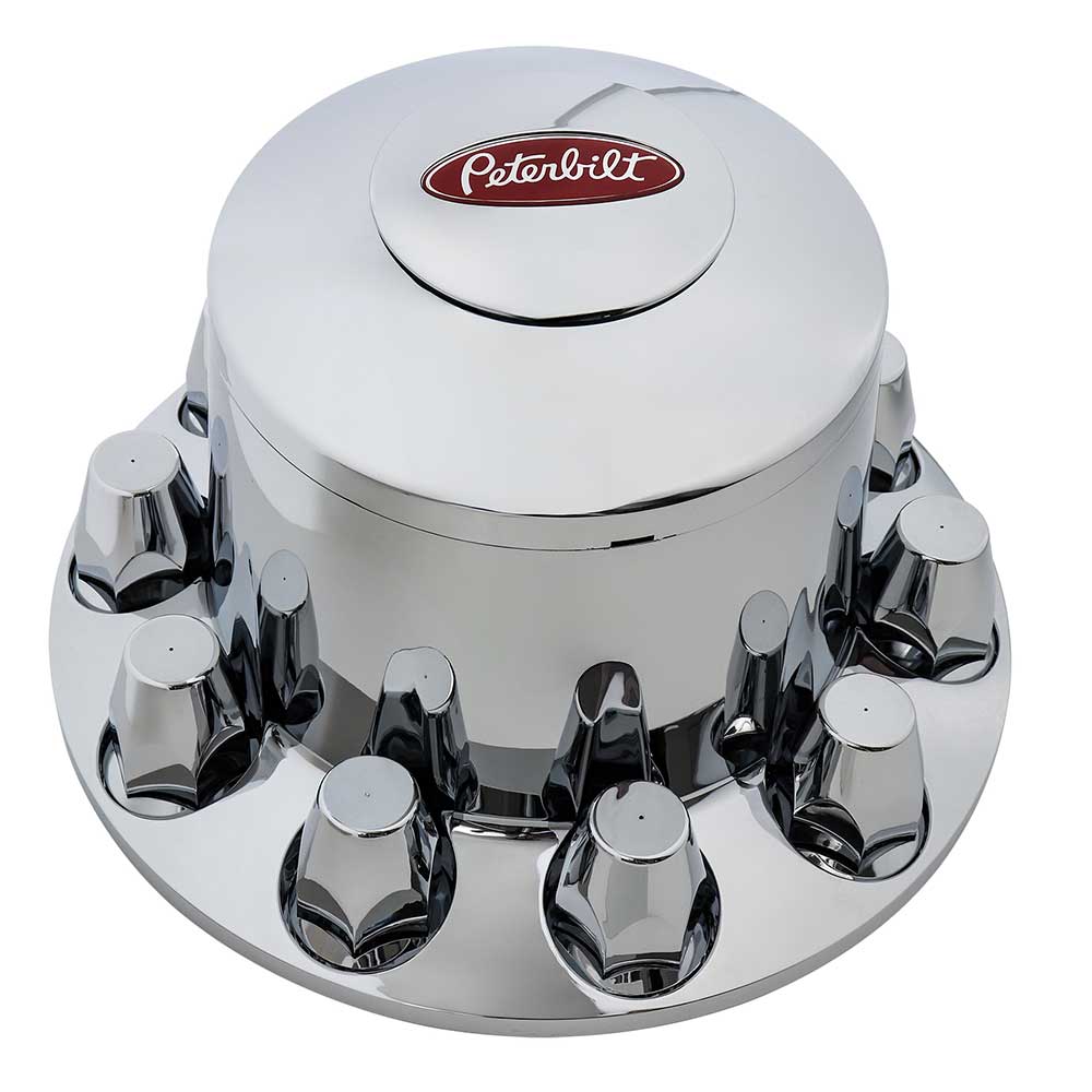 RealLogo Peterbilt Floater Chrome Axle Cover Kit
