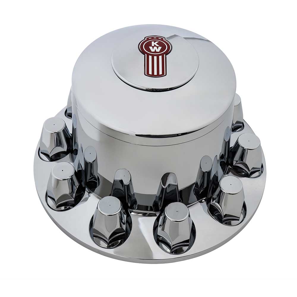 RealLogo Kenworth Floater Chrome Axle Cover Kit
