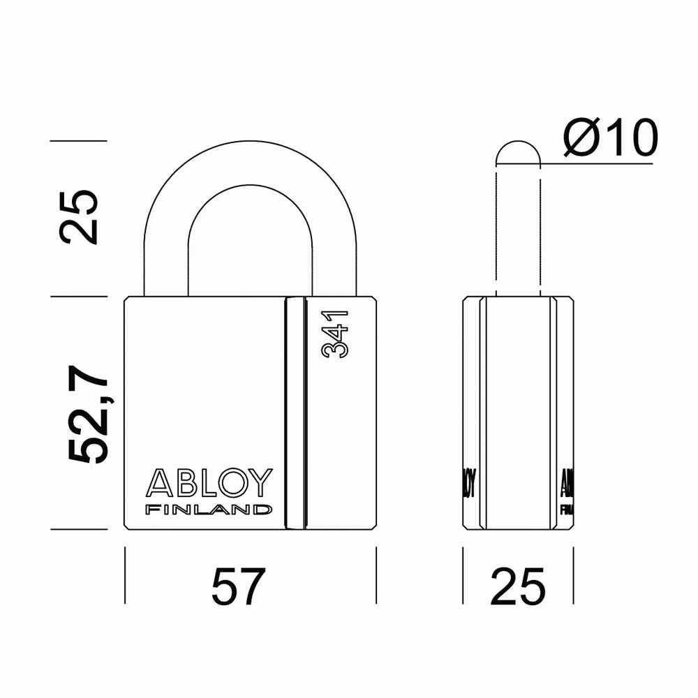 ENFORCER ® ABLOY ® 1" Shackle Padlock
