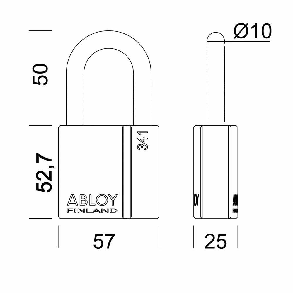 ENFORCER ® ABLOY ® 2" Shackle Padlock
