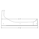 Western Star 47X, 49X Set Back Axle Stainless Fender Guards