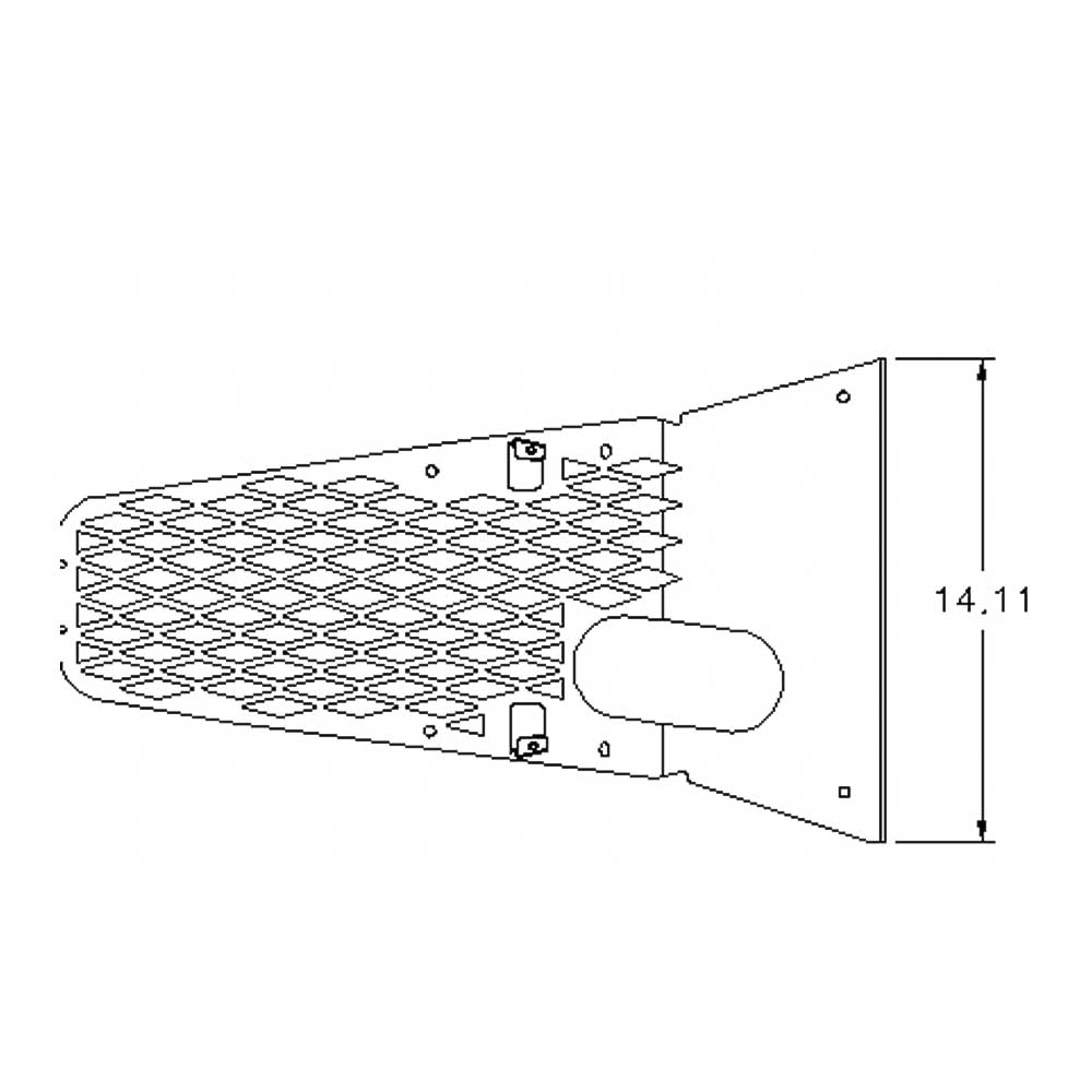 2022+ WS 47X, 49X, 57X SS Air Intake Screen with Red LED Light Marker Bar