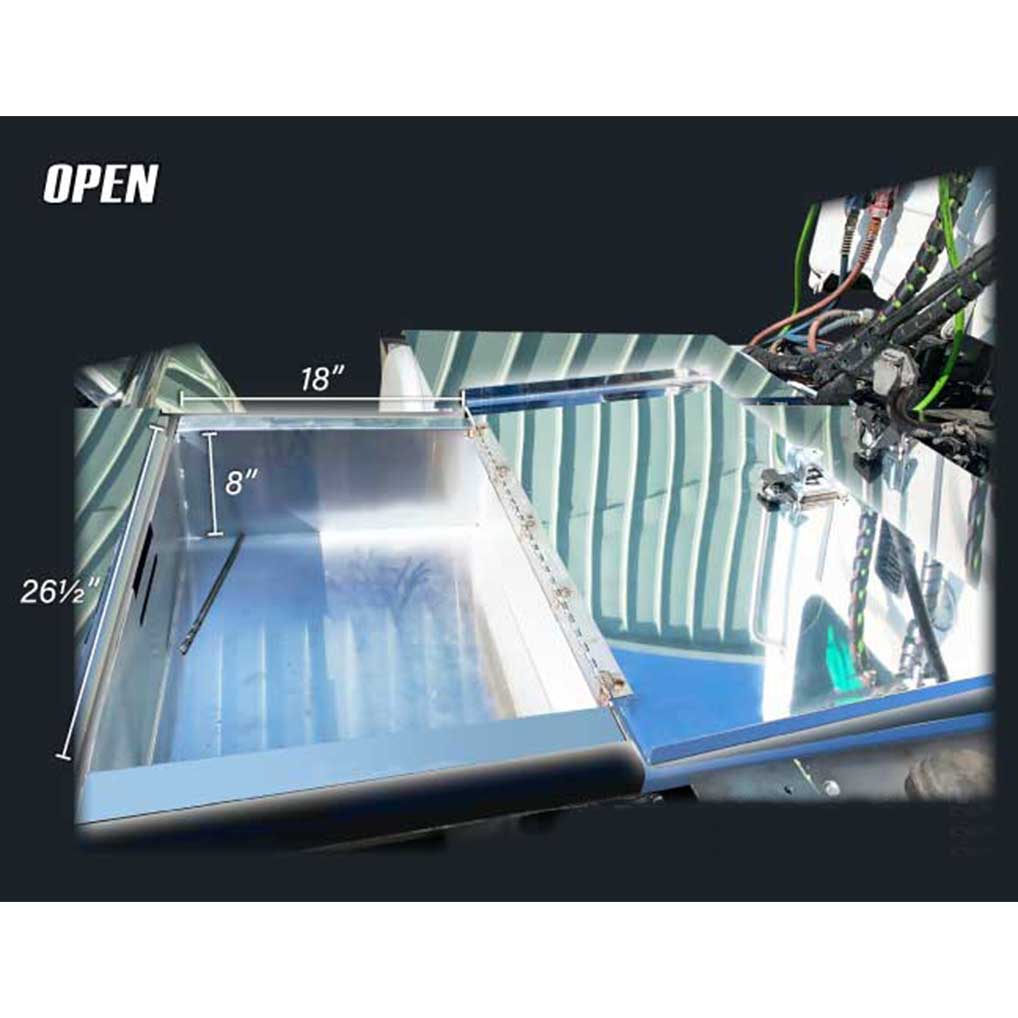 34"L x 18" x 8" Stainless Sunken Frame Tool Box