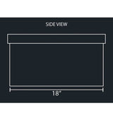 34"L x 18" x 8" Stainless Sunken Frame Tool Box