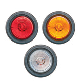 2" Round Marker Clearance Light with Grommet PL 10 Terminal