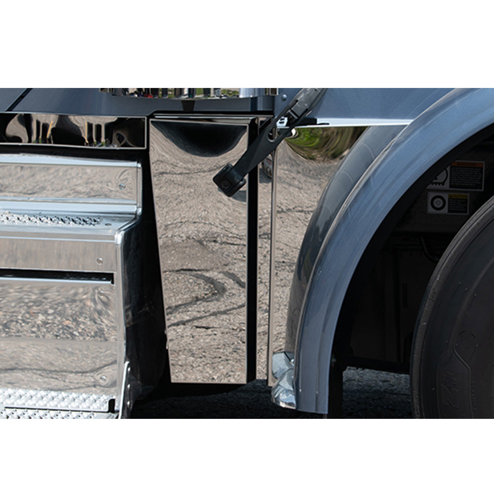 リエルパーテーション Peterbilt 589 304 Stainless Steel Underlit Hood Extension Panel