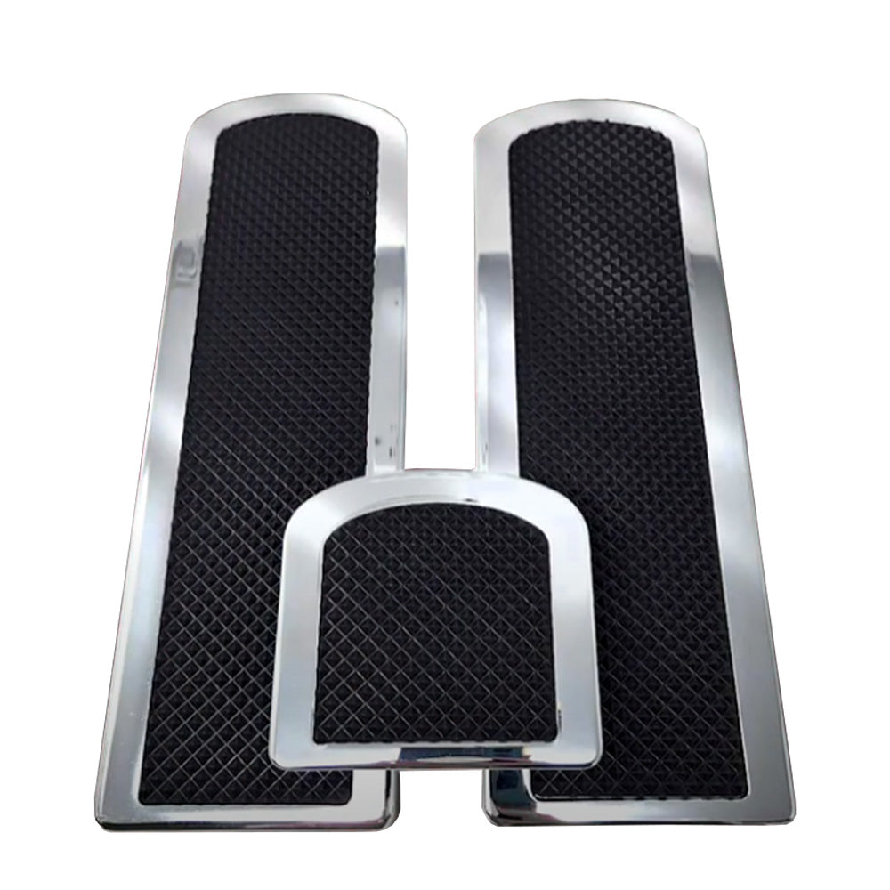 Peterbilt Chrome Plated Billet Aluminum Swoop Style Pedal Set - 3 Piece