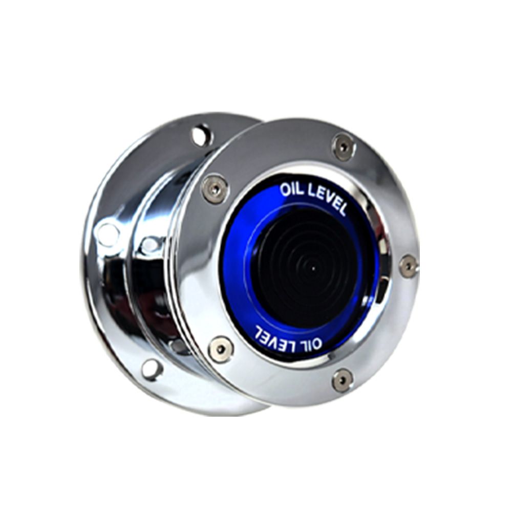 Smooth Front Cap Oil Cap Cover with Window for 5-1/2" Bolt Pattern