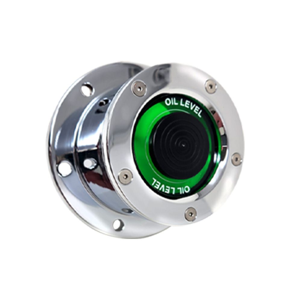 Smooth Front Cap Oil Cap Cover with Window for 5-1/2" Bolt Pattern